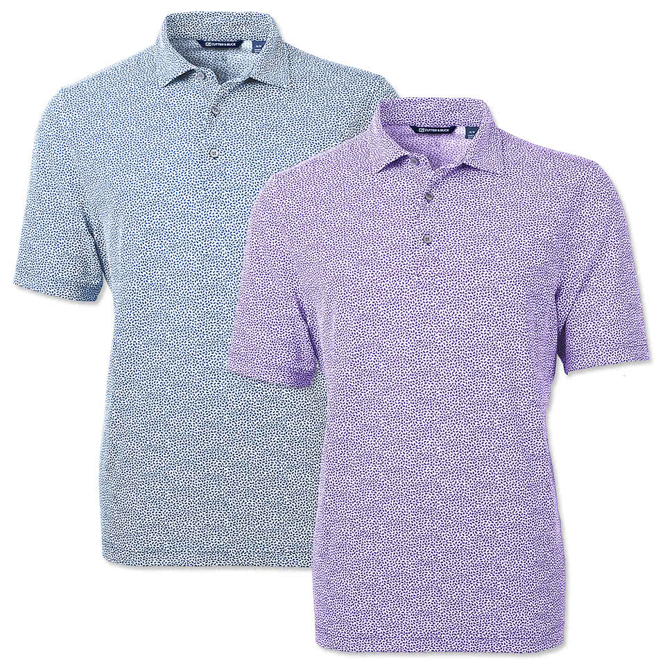 Cutter & Buck Virtue Eco Botanical Print Performance Pique Polo