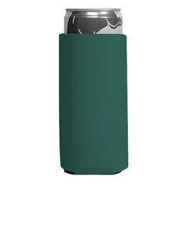 Foldable Slim Can Cooler - Color: Forest Green