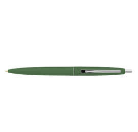 Clic Silver Trim Ballpoint Pen (black ink) - Color: Forest Green