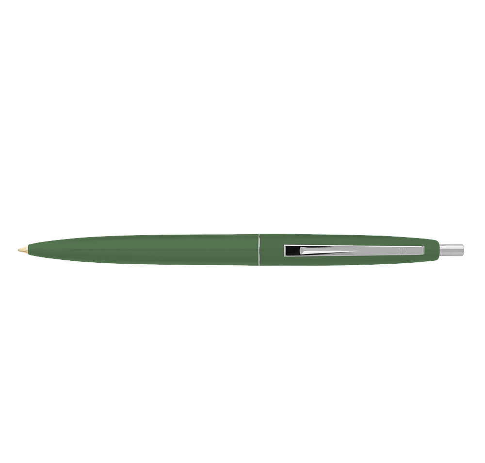 Clic Silver Trim Ballpoint Pen (blue ink)-default