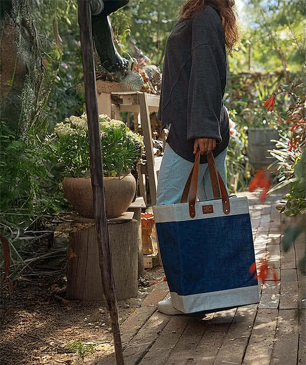 Full Color Out of the Woods Jute Tall Tote Bag