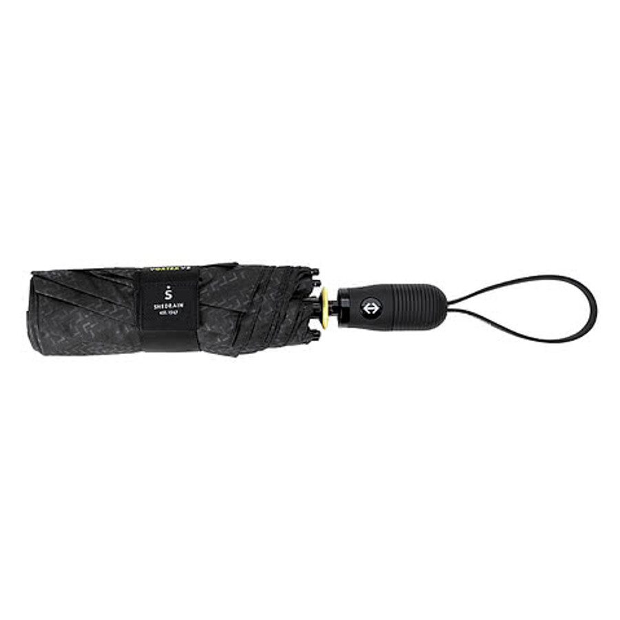 Full Color Shed Rain Vortex V2 43" Arc Vented Auto-Open Compact Umbrella in Black