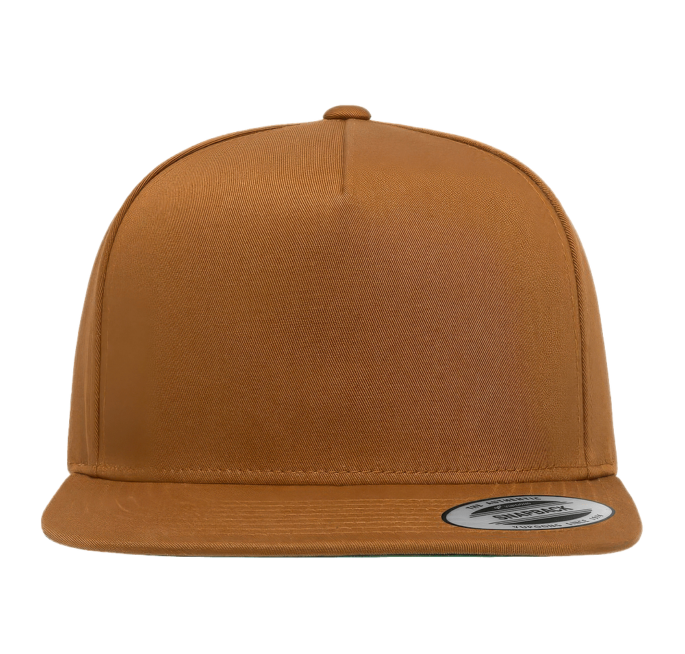 Yupoong Five Panel Cotton Twill Snapback Baseball Hat-default