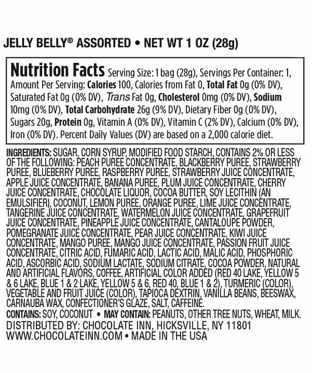 Jelly Belly Promo Pack Candy Bag