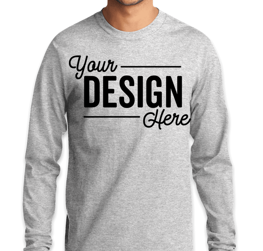 Custom Port & Company Tall Essential Long Sleeve T-shirt