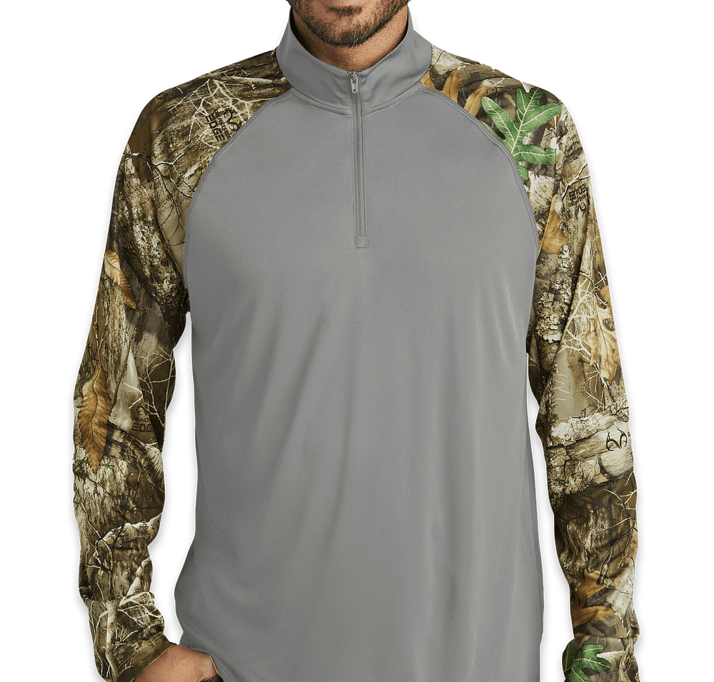 Russell Outdoors Realtree® Colorblock Quarter Zip Performance Shirt-default