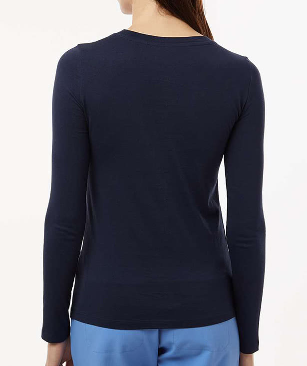 Jaanuu Women's RegenX Cotton Underscrub Long Sleeve T-shirt - Embroidered