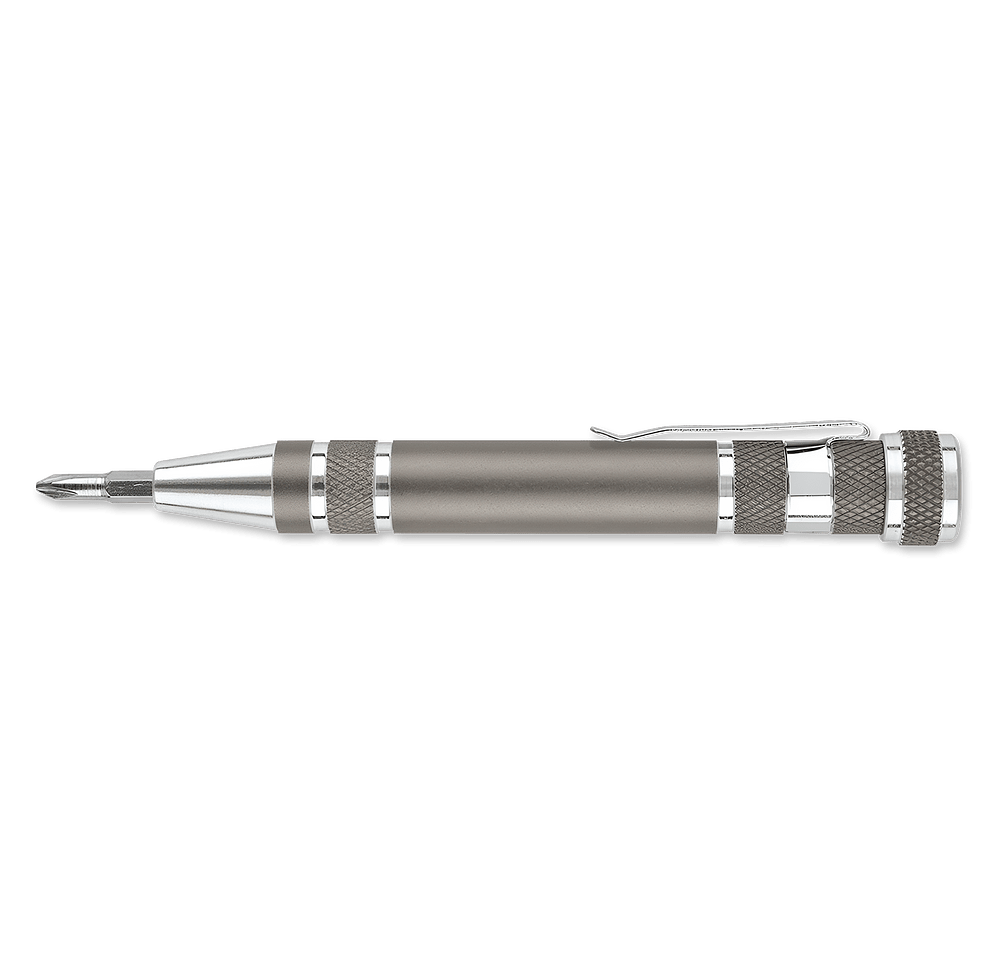 Laser Engraved Pocket Pal Aluminum Screwdriver Pen Tool-default