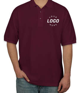 Port Authority Silk Touch Polo - Color: Burgundy