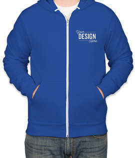 Canada - Bella + Canvas Ultra Soft Zip Hoodie - Color: True Royal