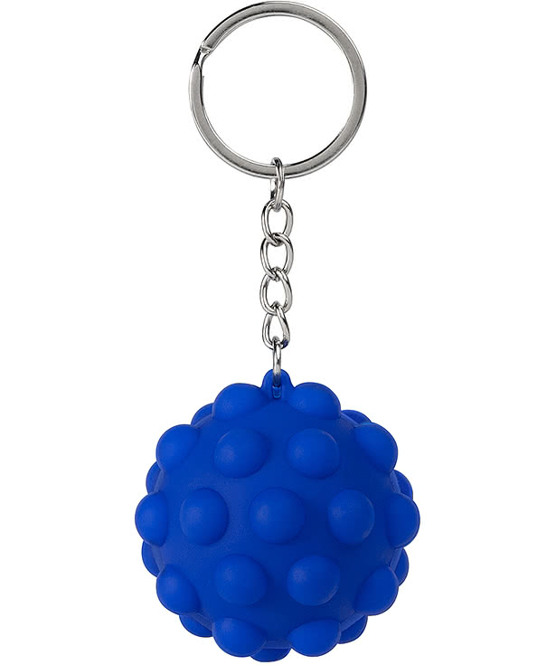Recycled Push Pop Bubble Ball Fidget Keychain