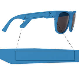 Solid Promotional Sunglasses - Color: Blue / Blue