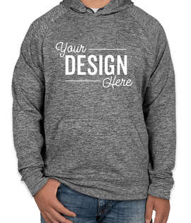 Sport-Tek Electric Heather Performance Pullover Hoodie - Color: Black Electric