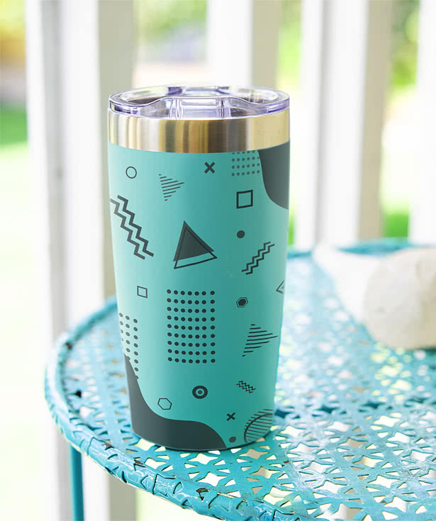 Full Color 20 oz. Two-Tone Himalayan Stainless Steel Insulated Tumbler