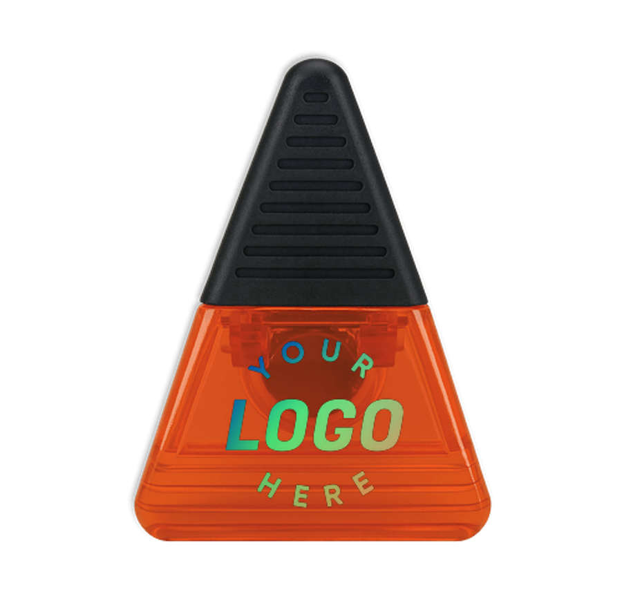 Full Color Ad Magnetic Memo Clip in Translucent Orange