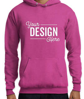 Port & Company Core Pullover Hoodie - Color: Heather Sangria