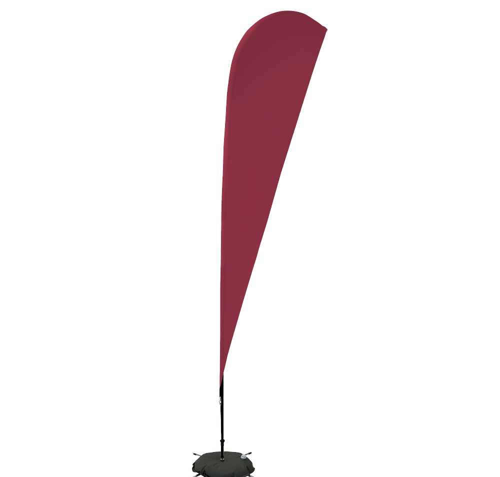 Full Color 11.5' Streamline Teardrop Flag with Cross Base-default