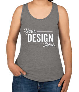 Anvil Women's Tri-Blend Racerback Tank - Color: Heather Graphite