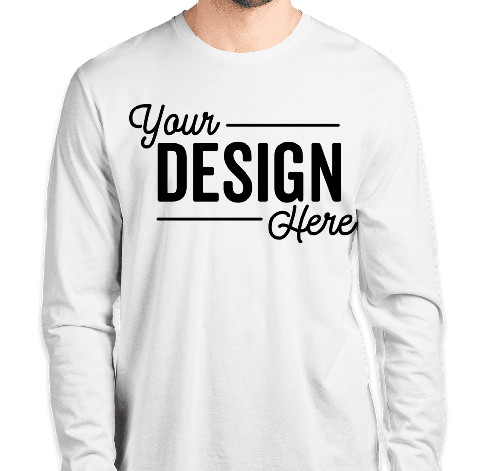 Custom Next Level Jersey Blend Long Sleeve T-shirt - Design