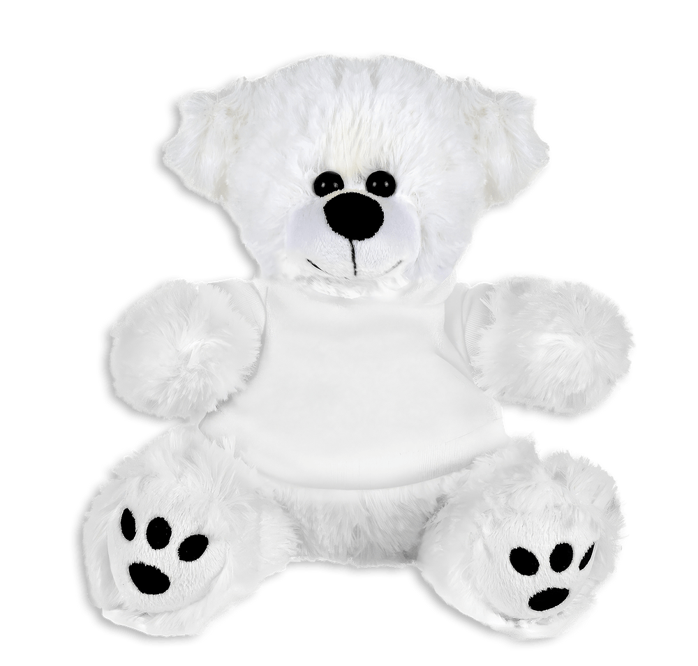 Plush Bear w/ Embroidered Paws and T-Shirt-default