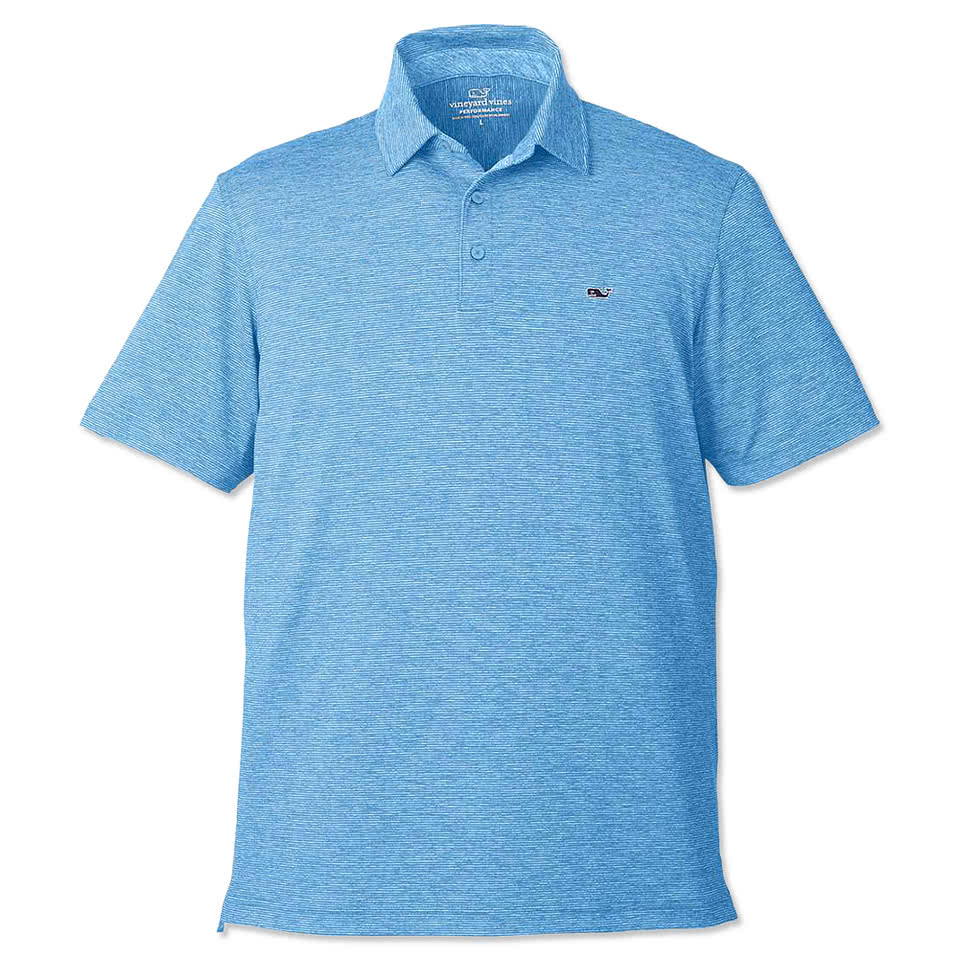 Vineyard Vines Destin Stripe Sankaty UPF 30+ Performance Polo