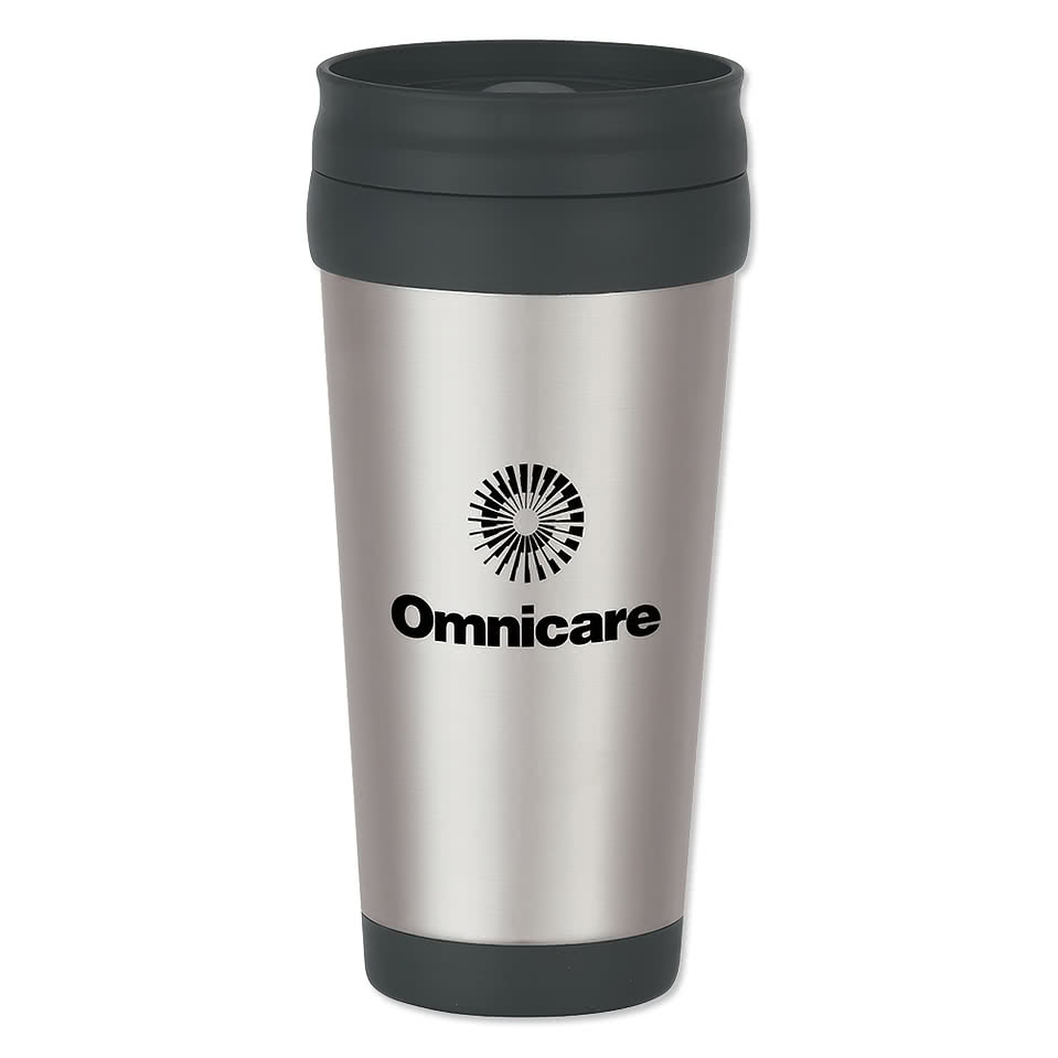 16 oz. Stainless Steel Slide Action Travel Tumbler