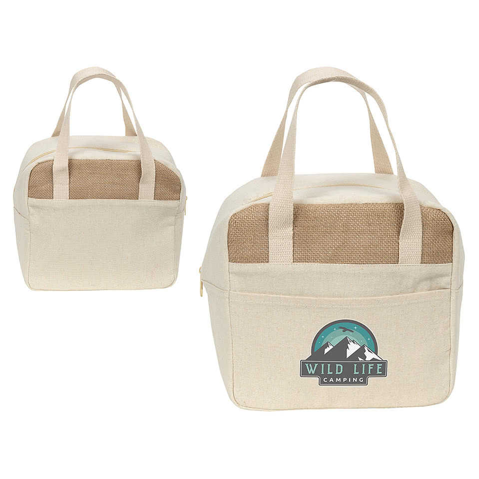 Savanna Jute & Recycled Cotton 8 Can Cooler Bag