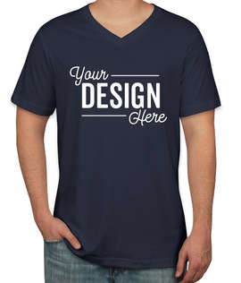 Canada - Bella + Canvas Jersey V-Neck T-shirt - Color: Navy