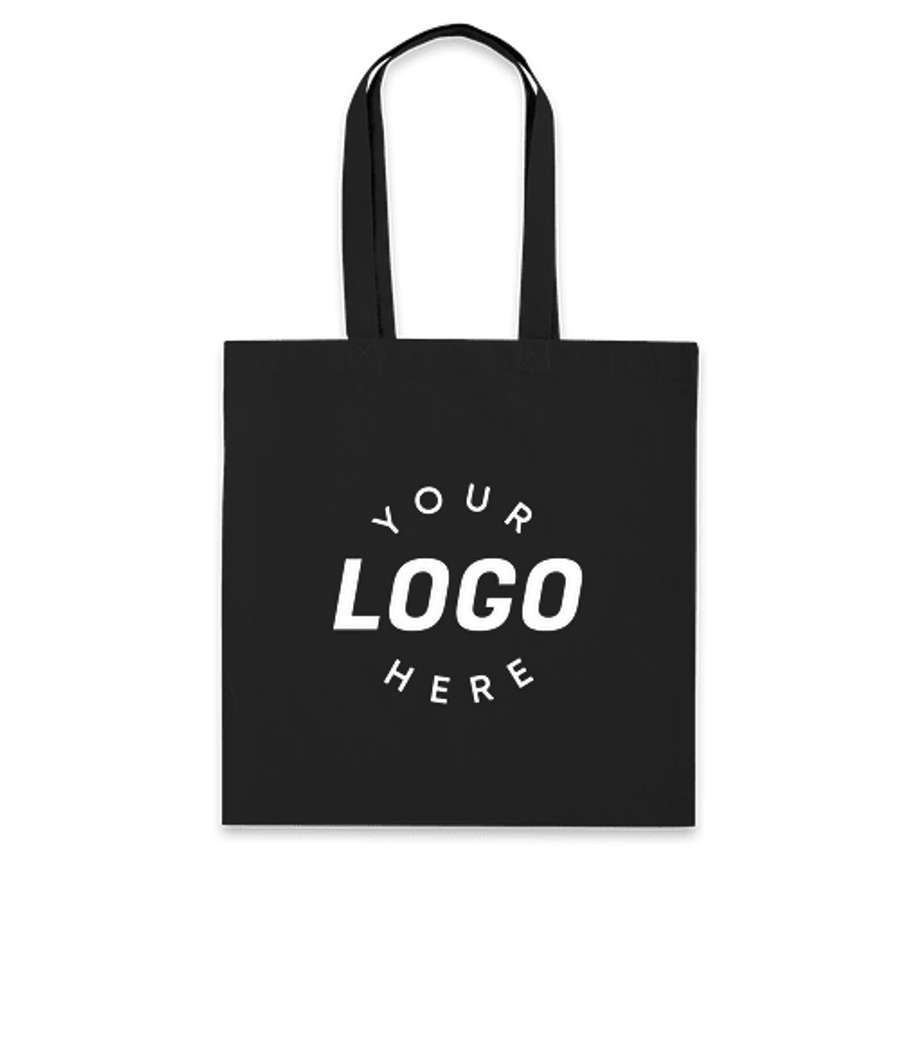 Lightweight 100% Cotton Tote Bag in Black