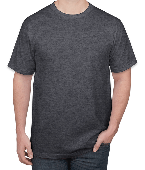 Gildan Lightweight Jersey T-shirt in Heather Navy