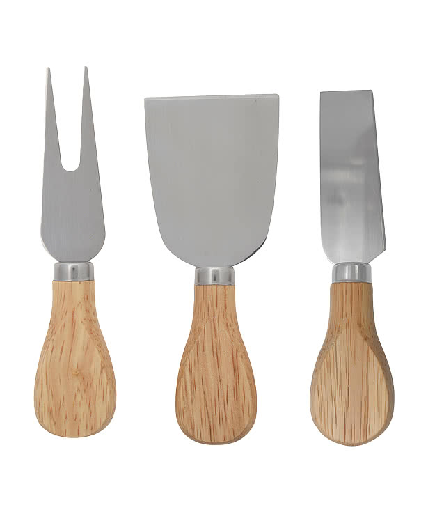 Laser Engraved 3-Piece Bamboo Cheese Server Kit