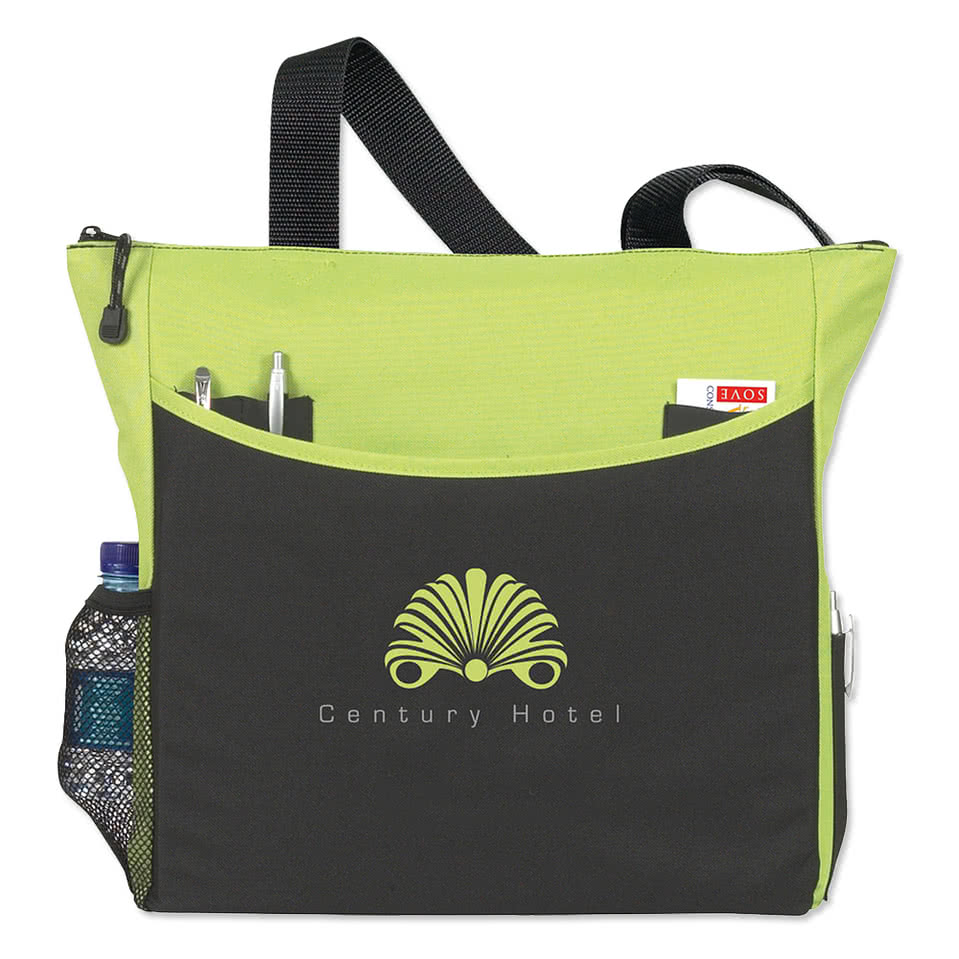 Full Color Transport It Medium Zippered Tote Bag