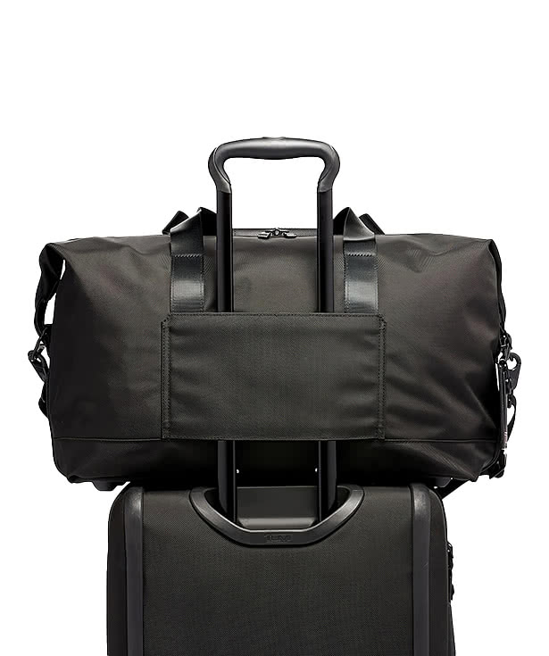 Laser Engraved Tumi Alpha Double Expandable Travel Satchel