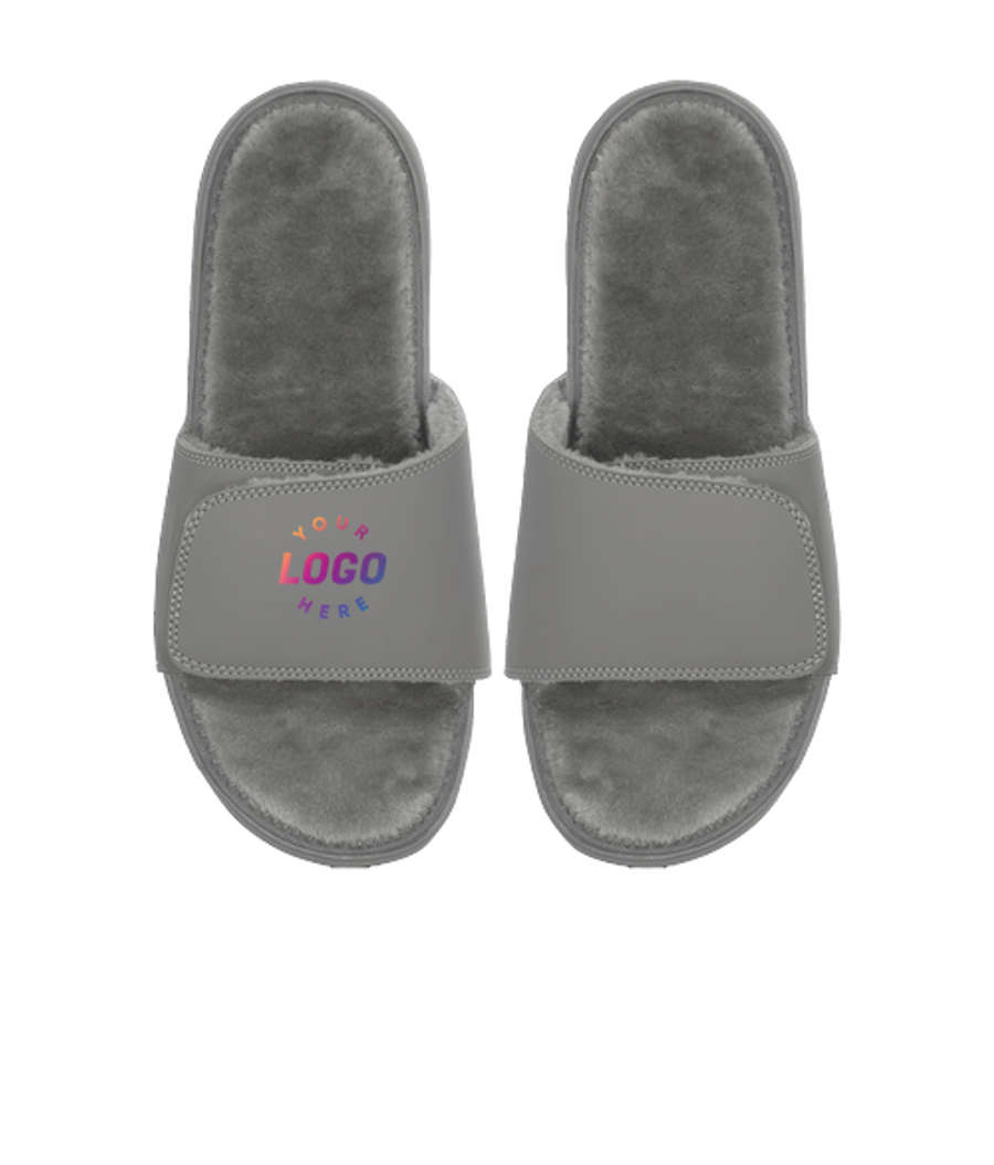 ISlide Full Color Mantra Fur Slides in Gray Fur