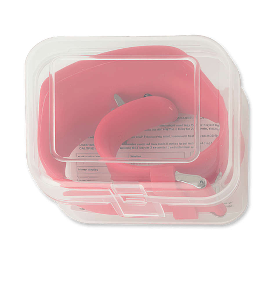 Silicone Pedometer Activity Watch in Red