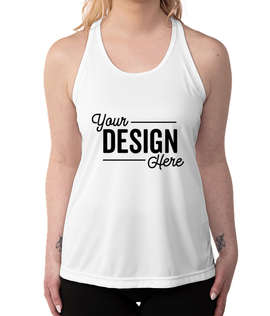 Team 365 Women's Zone Racerback Performance Tank - Color: White