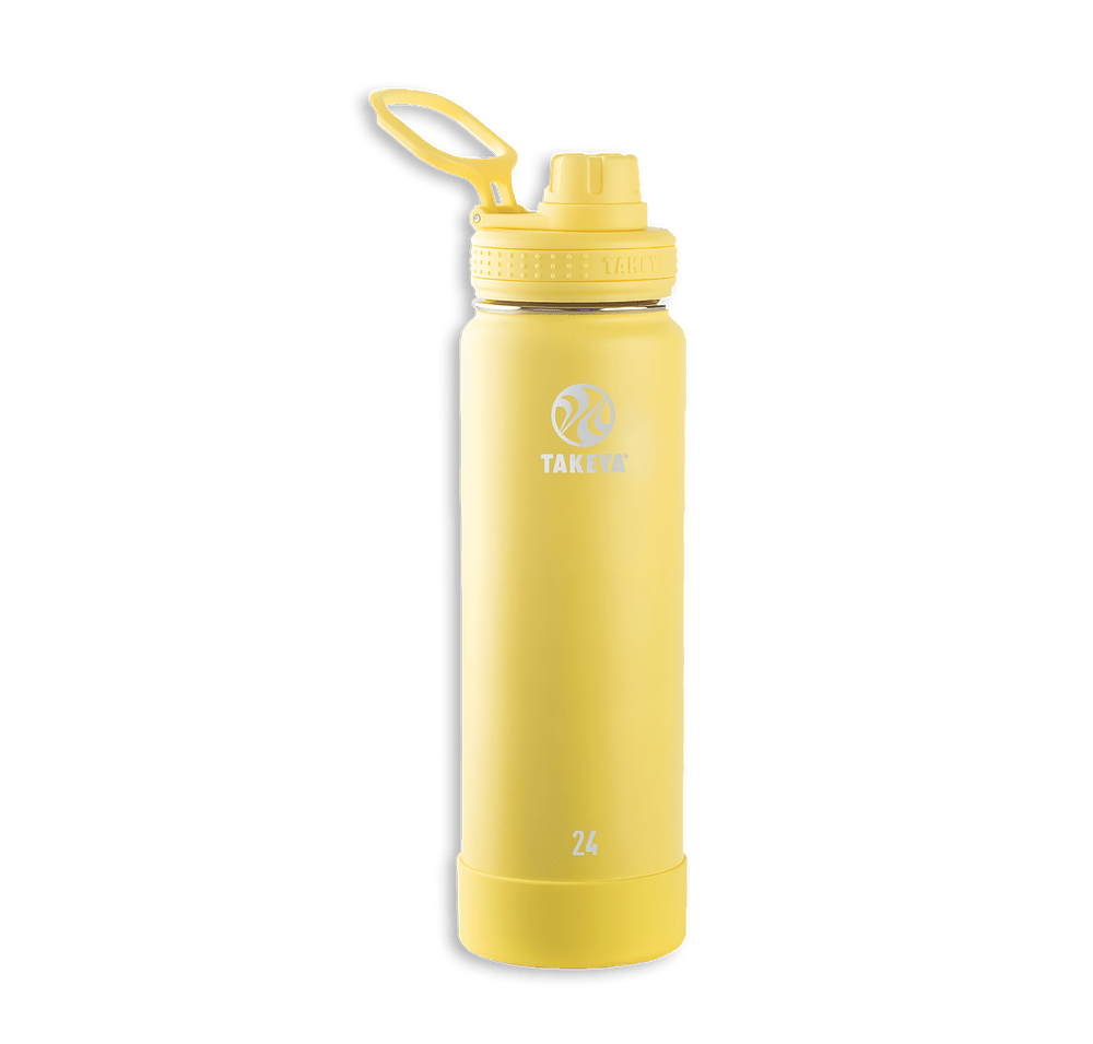 Takeya Laser Engraved 24 oz. Actives Stainless Steel Water Bottle with Spout Lid-default