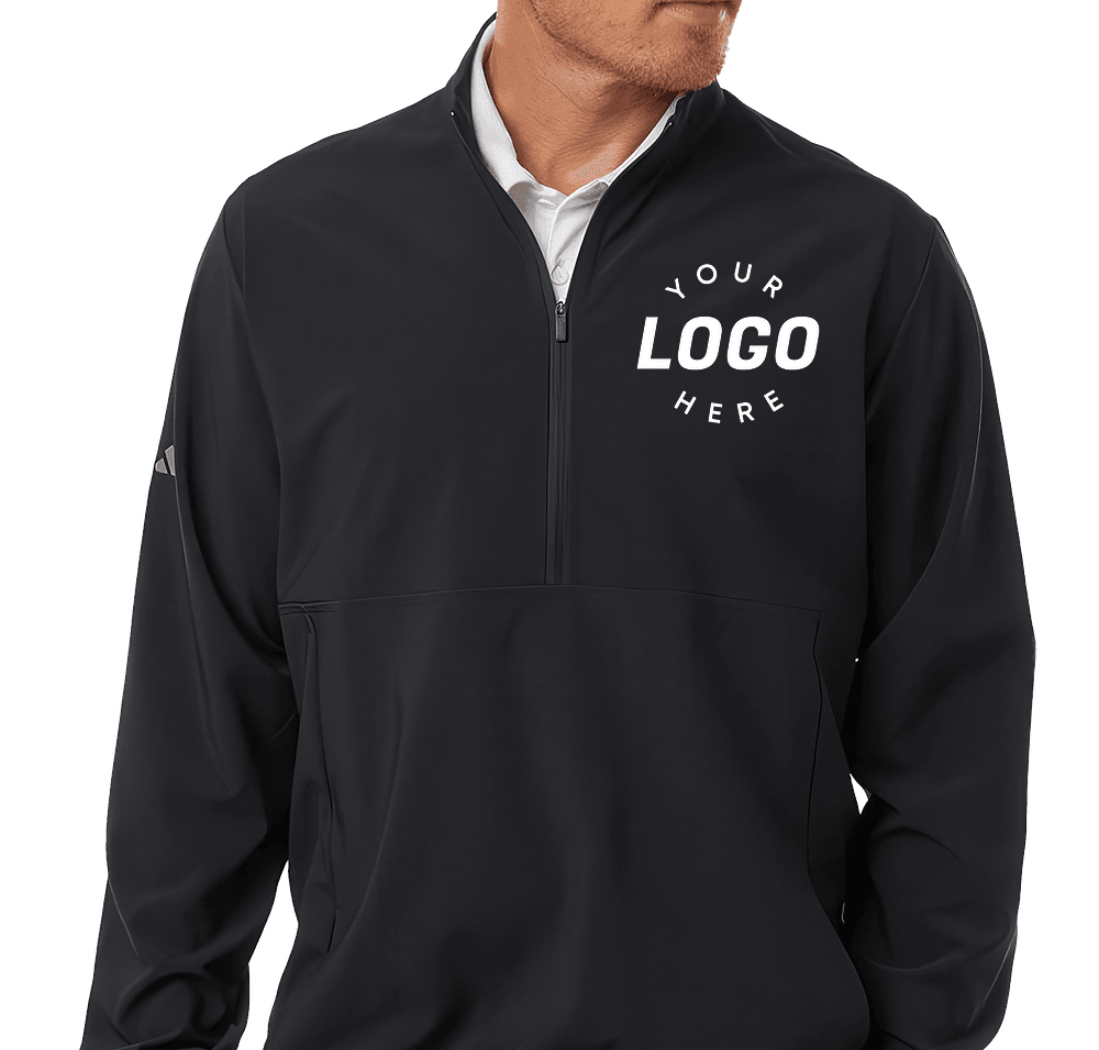 Custom Adidas Stretch Woven Recycled Performance Quarter-Zip