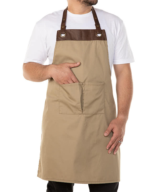 Artisan Collection Espresso Lightweight Full Length Apron - Printed