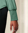 Mercer+Mettle Women's Stretch Jersey Long Sleeve Blouson Shirt