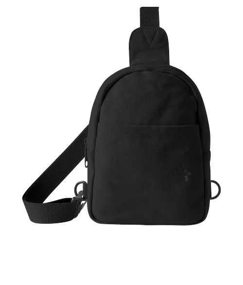 Epic Recycled Cotton Crossbody Bag in BLACK
