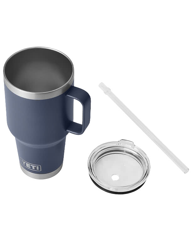 YETI Laser Engraved 35 oz. Rambler Insulated Travel Mug with Straw