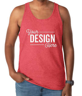 Bella + Canvas Tri-Blend Tank - Color: Red Tri-Blend