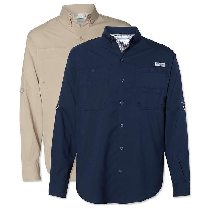 Custom Columbia Tamiami Long Sleeve Fishing Shirt - Design Casual Shirts  Online at