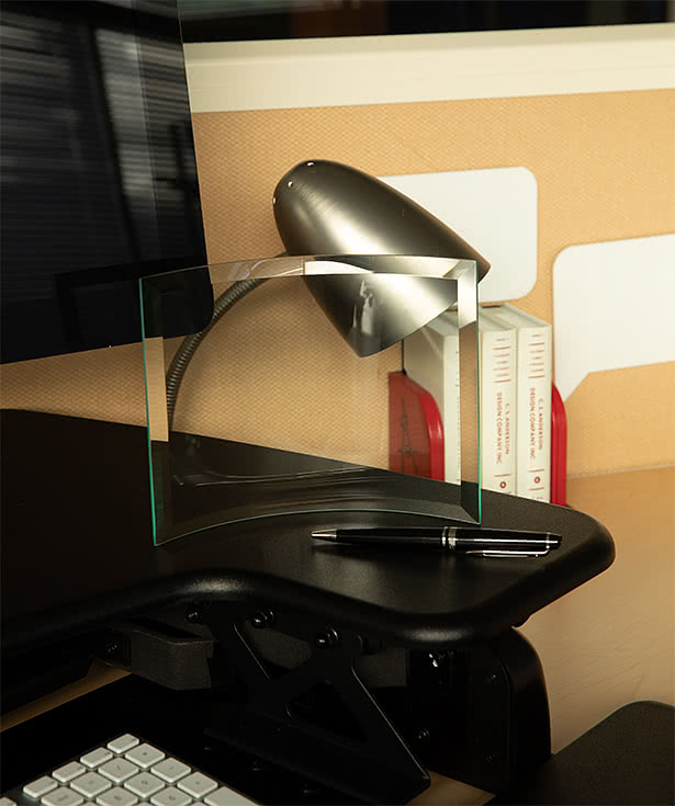 Laser Engraved 6" Glass Curved Prisma Award