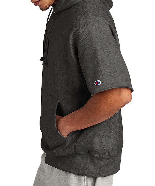 Champion Reverse Weave Short Sleeve Pullover Hoodie