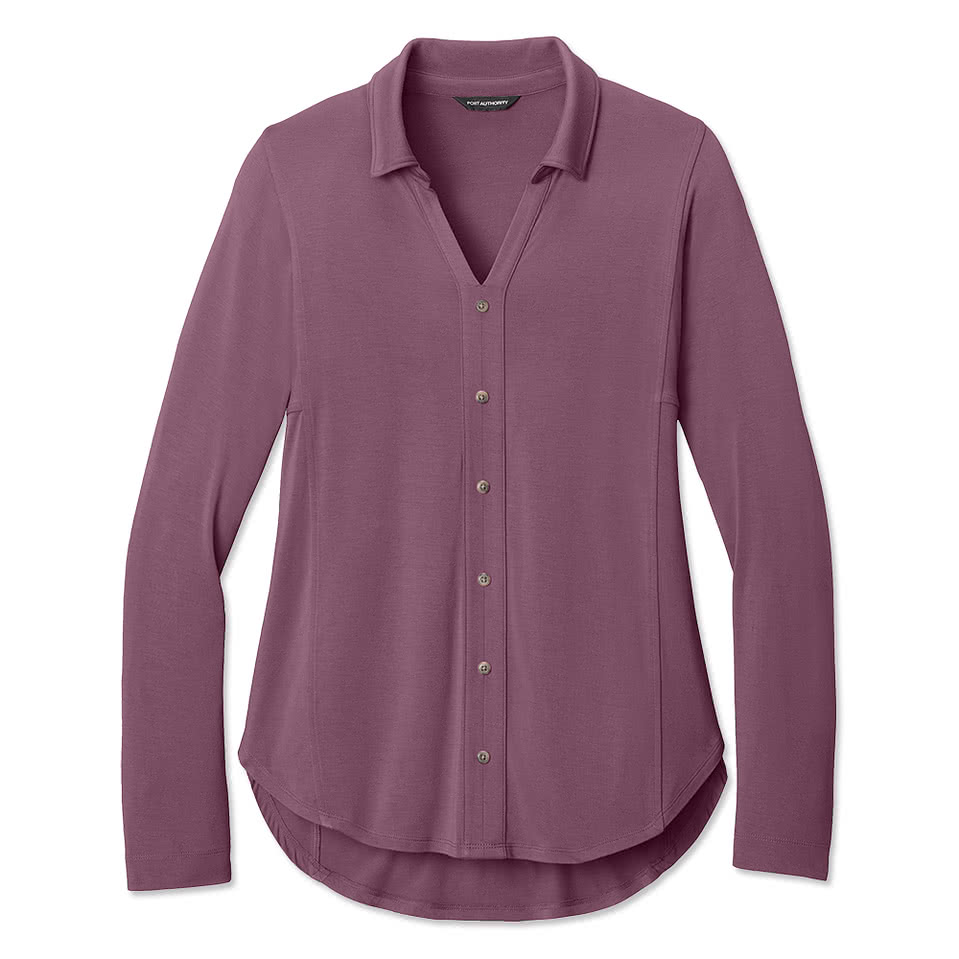 Port Authority Women's Luxe Knit Button Tunic