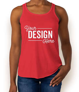 Bella + Canvas Women's Flowy Racerback Tank - Color: Red