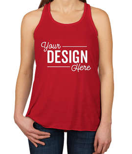 Canada - Bella + Canvas Women's Flowy Racerback Tank - Color: Red