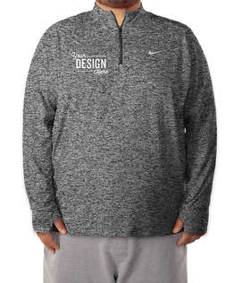 Nike Dri-FIT Element Half Zip Performance Blend Shirt - Color: Black Heather